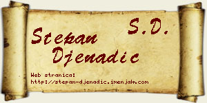 Stepan Đenadić vizit kartica